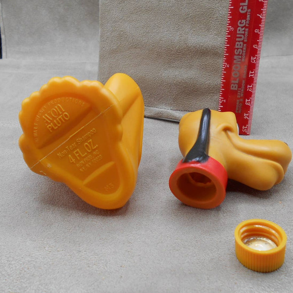 Avon Disney Pluto Dog Non-Tear Shampoo Bottle 1974 Vintage Mickey Mouse Pet - Picture 7 of 7